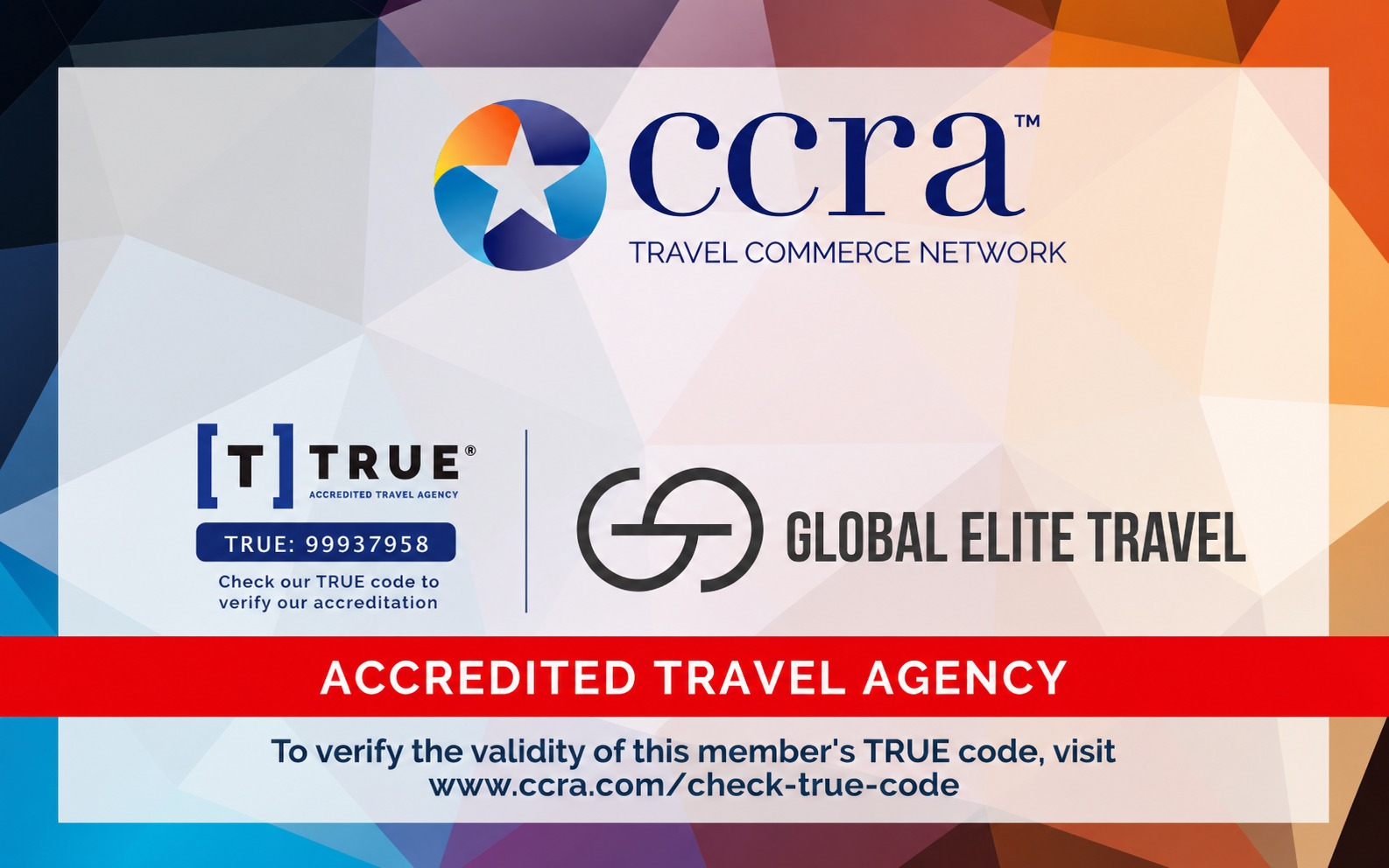 TRUE CCRA Accreditation Certificate